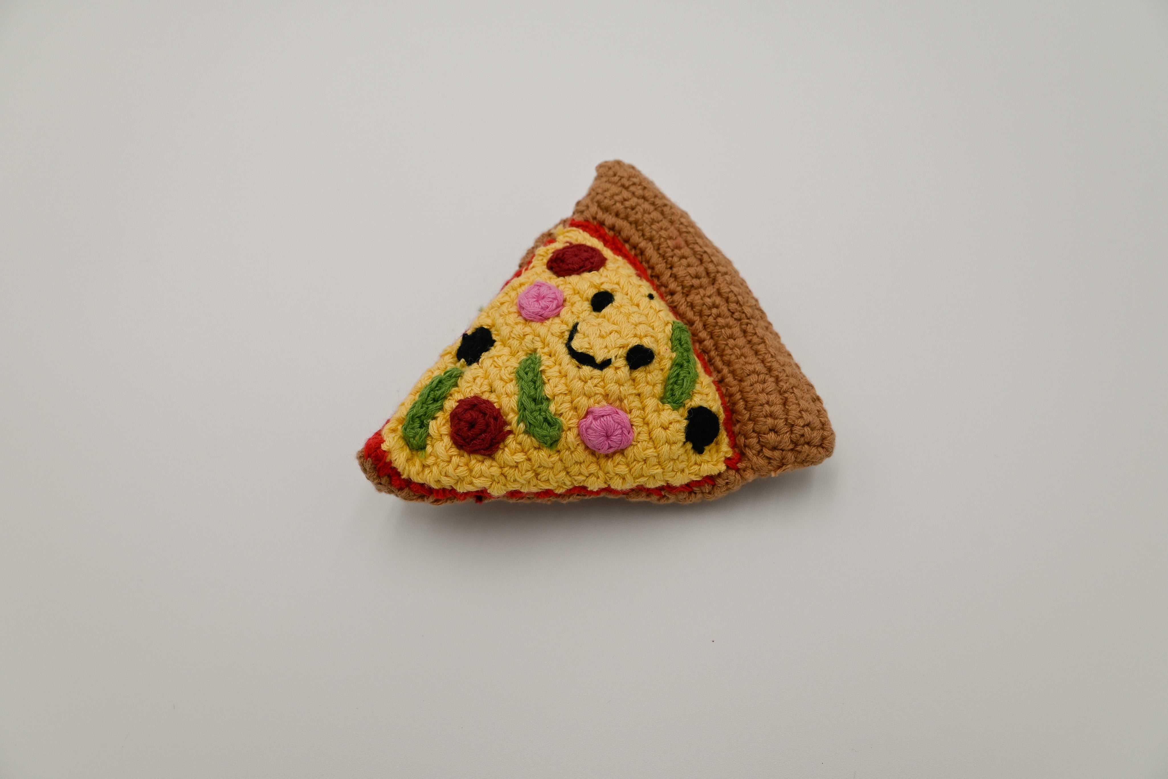 Crochet Pizza Rattle