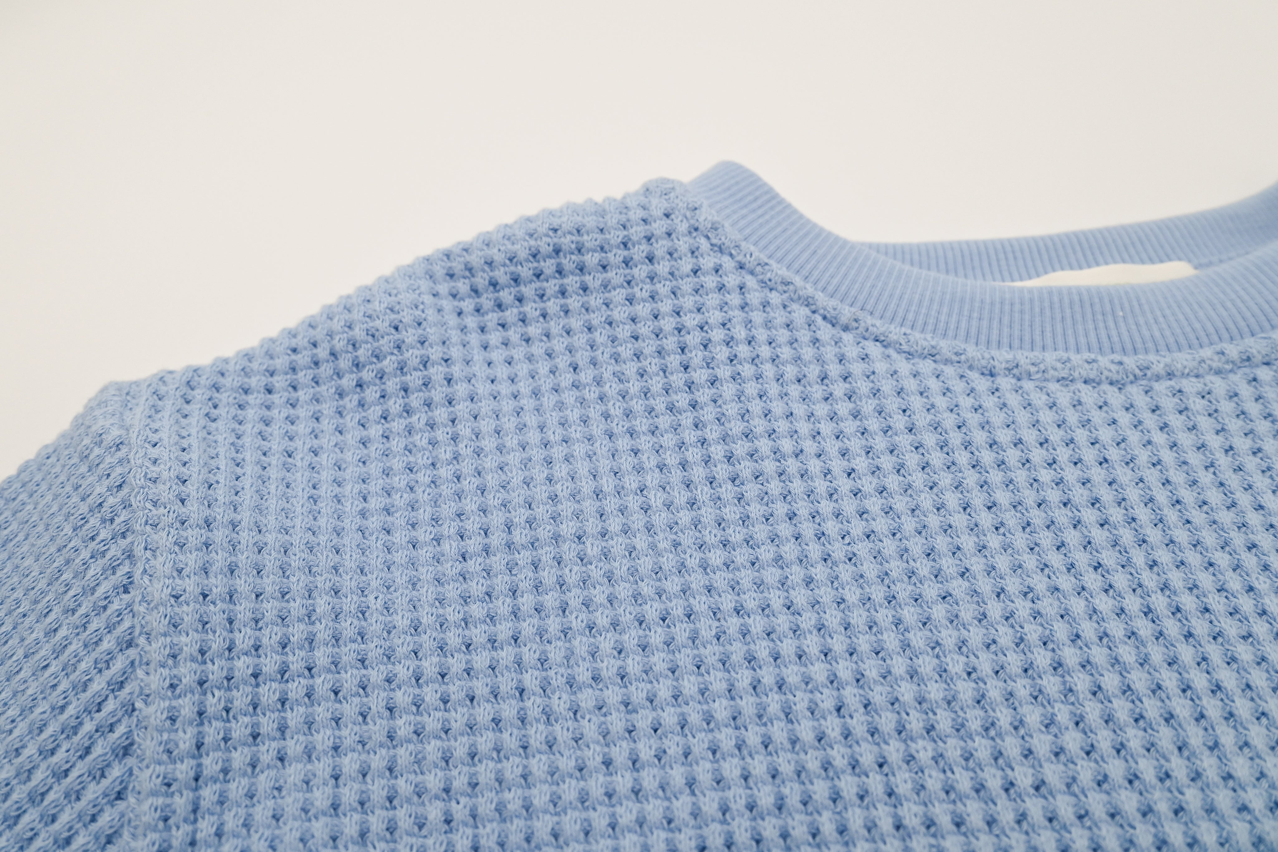 Toddler Long Sleeve Waffle Set - Sky Blue