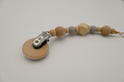 Handmade Natural Wood Silicone Pacifier Clip