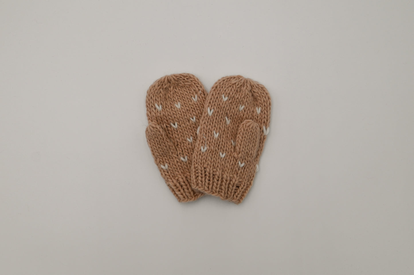 Sawyer Heart Knit Mittens