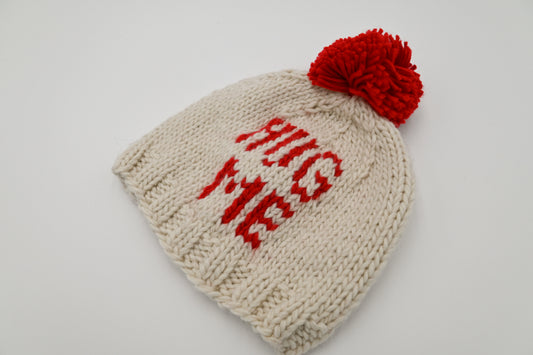 "Hug Me" Valentine Knit Beanie