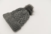 Pom Pom Beanie - Gray