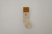 Flower Power Youth Socks - Hand Embroidered by Wildflower Wurld