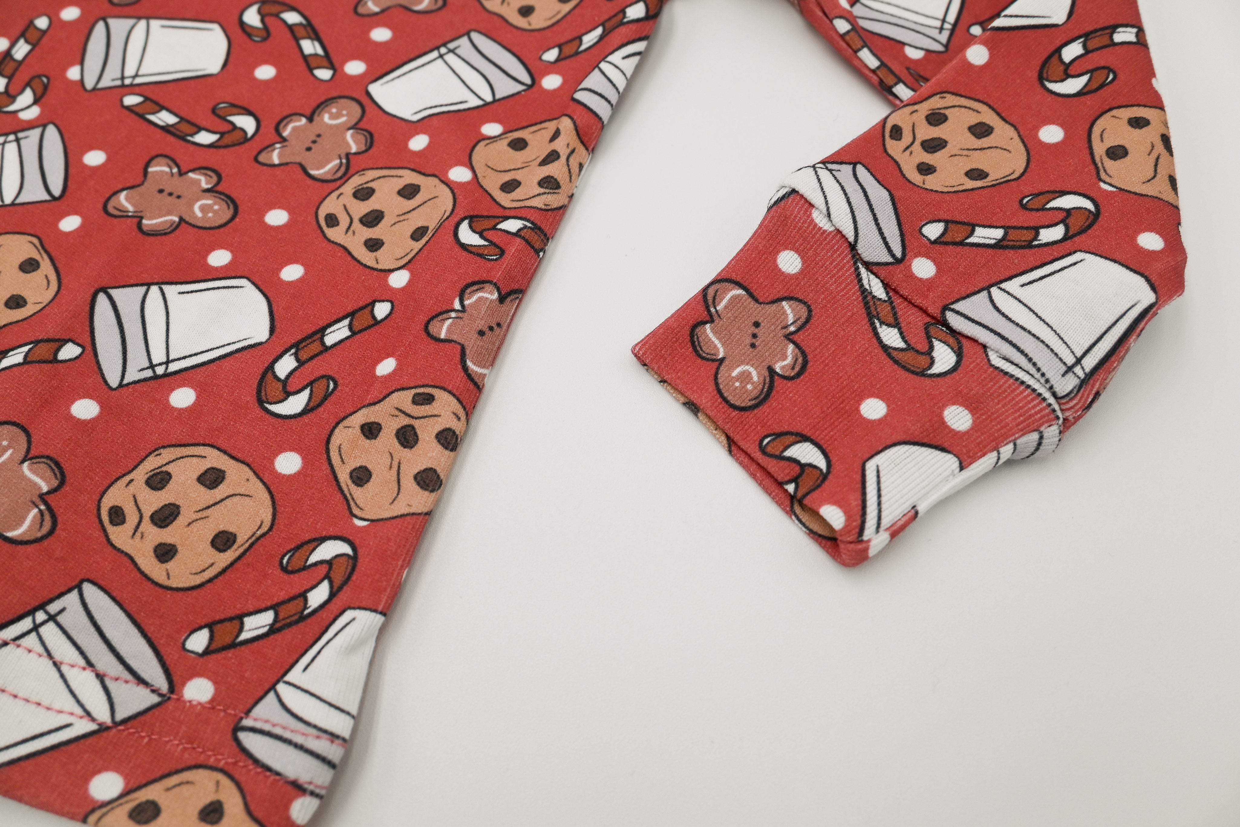 Organic Holiday Pajamas - Holiday Milk + Cookies