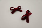 Velvet Ribbon Bow Set [2 Colors]