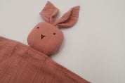 Muslin Lovey - Rose Bunny