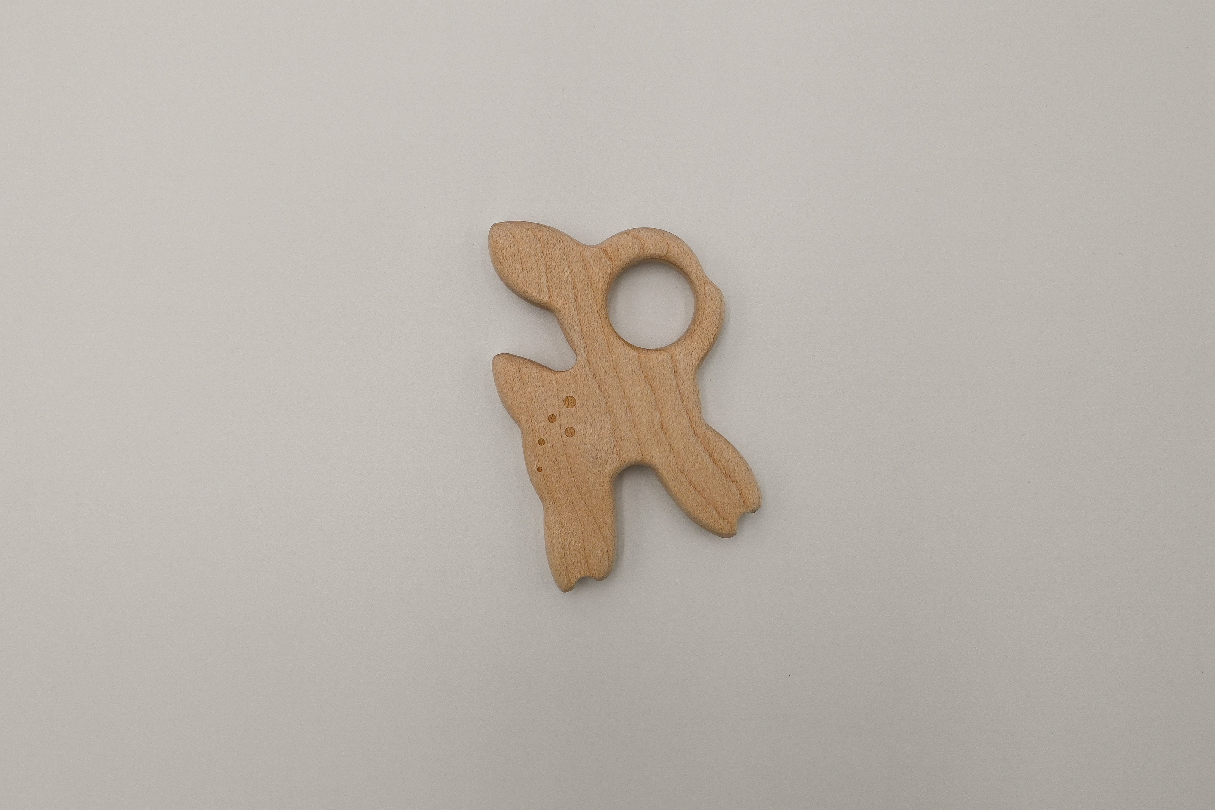 Wooden Reindeer Teether