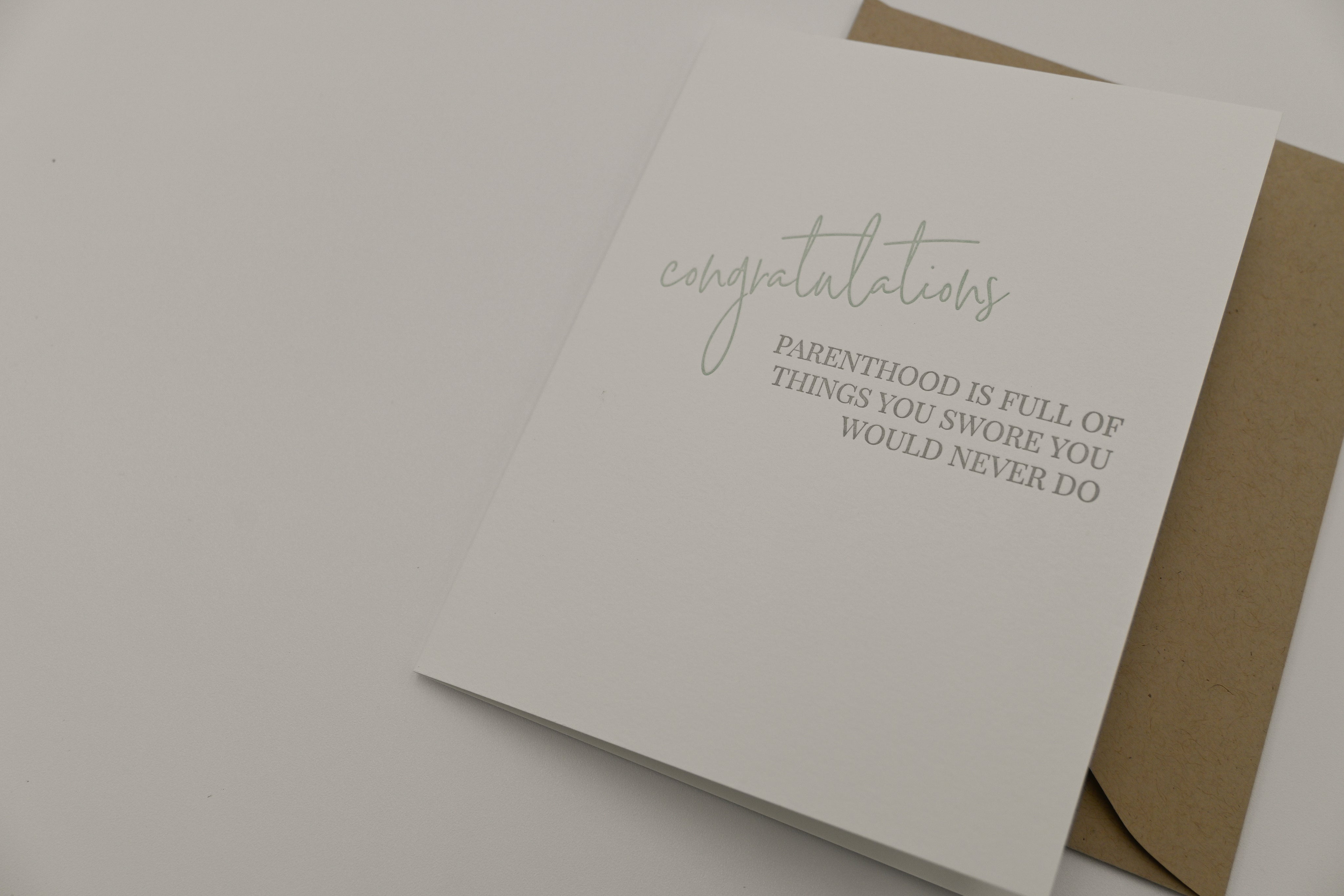 Swore Never Do - Greeting Card