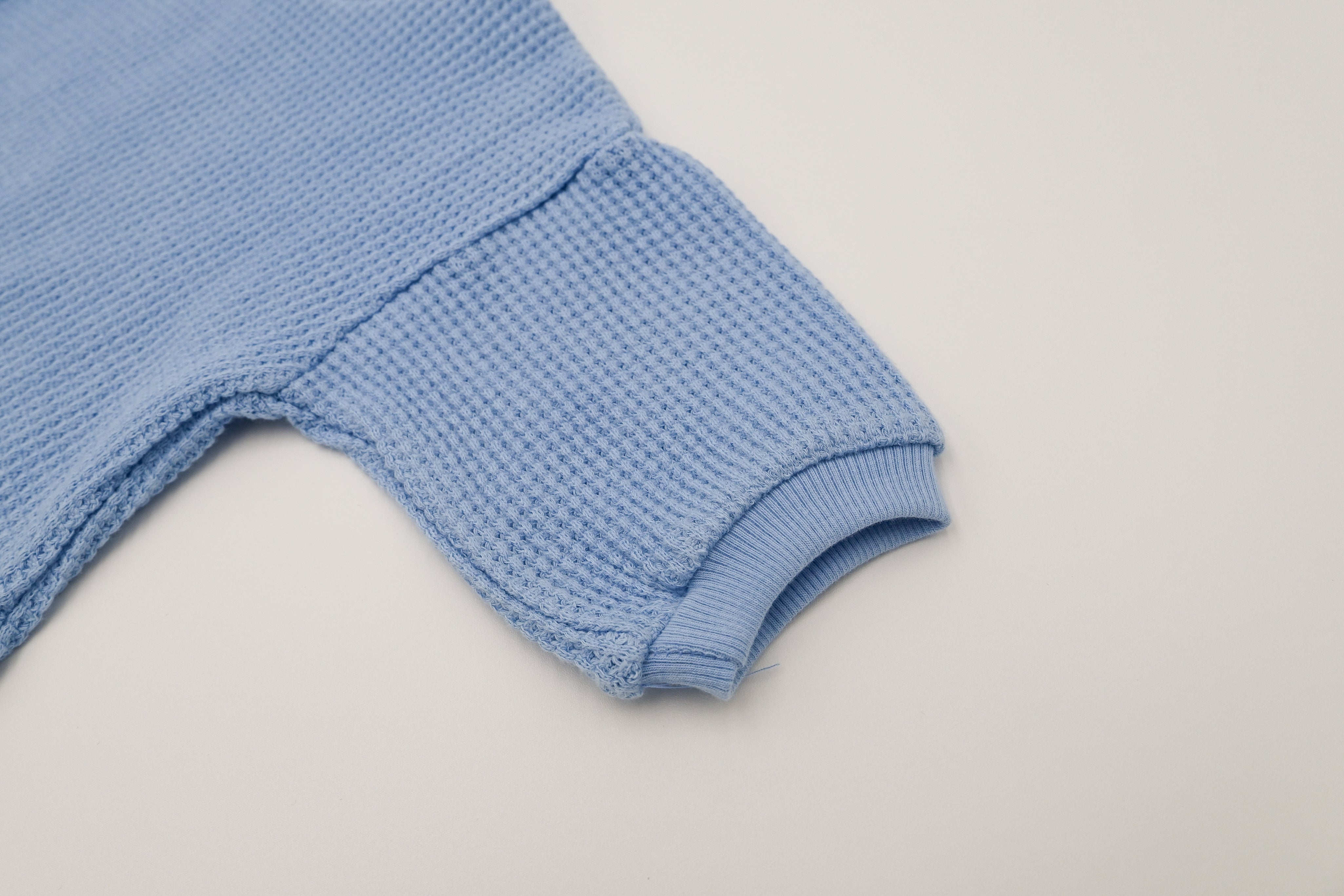 Baby Waffle Bubble Romper - Sky Blue
