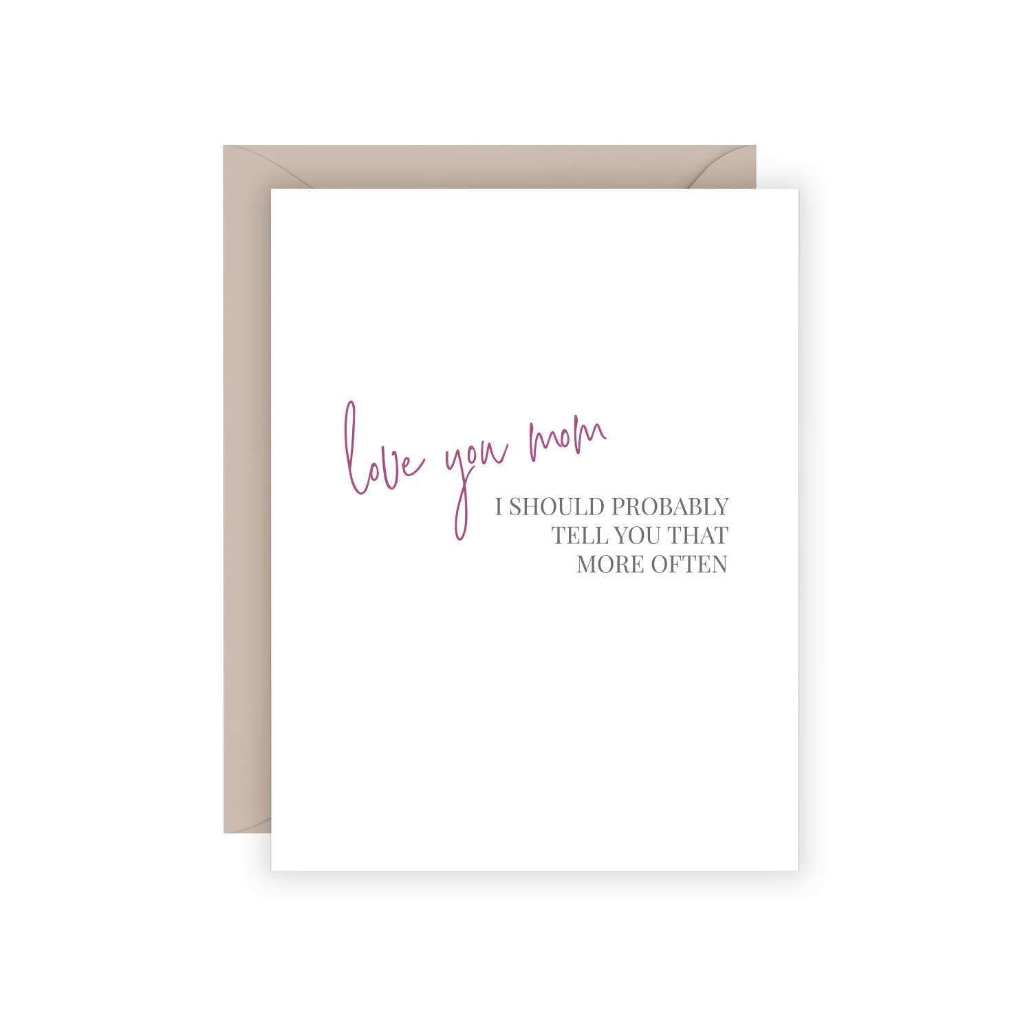 Love You Mom - Greeting Card