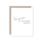 Love You Mom - Greeting Card
