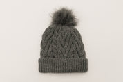Pom Pom Beanie - Gray