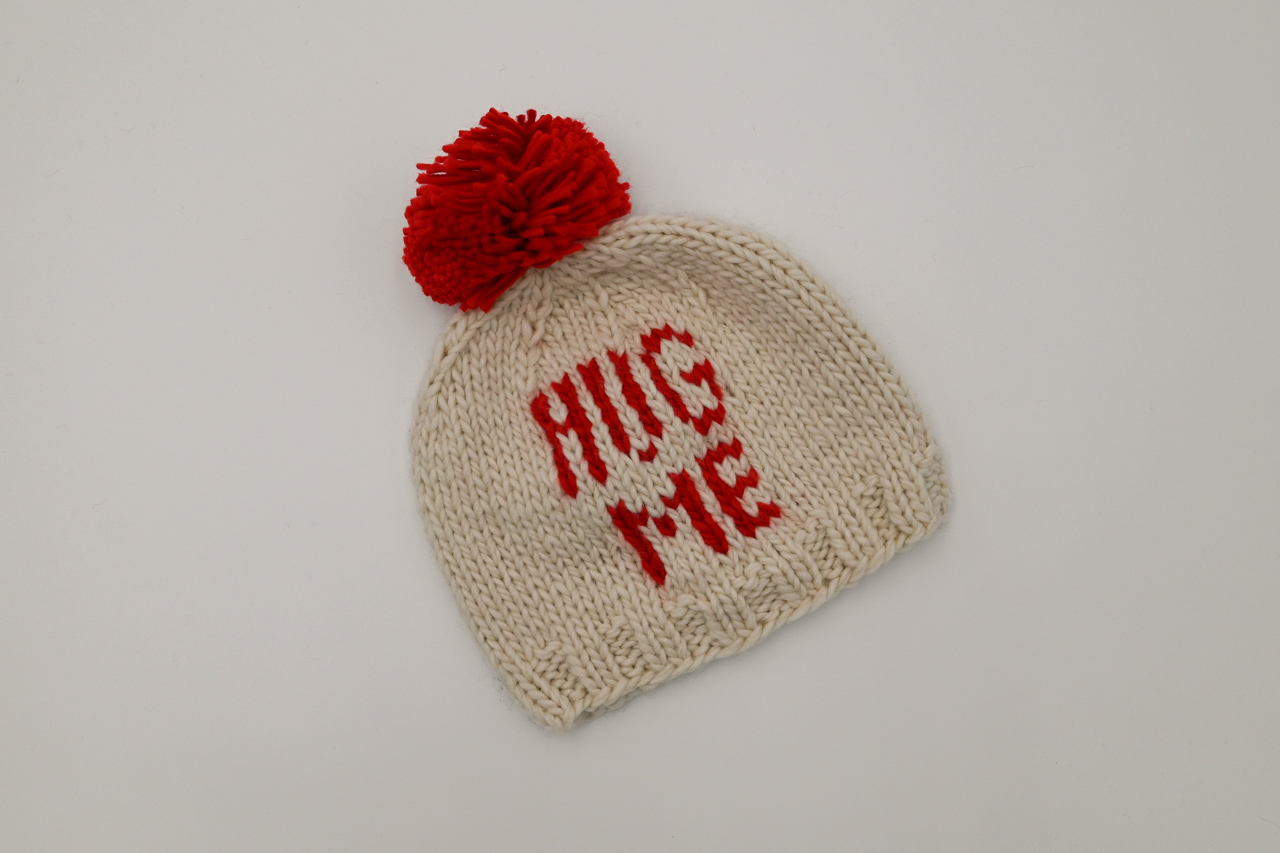 "Hug Me" Valentine Knit Beanie