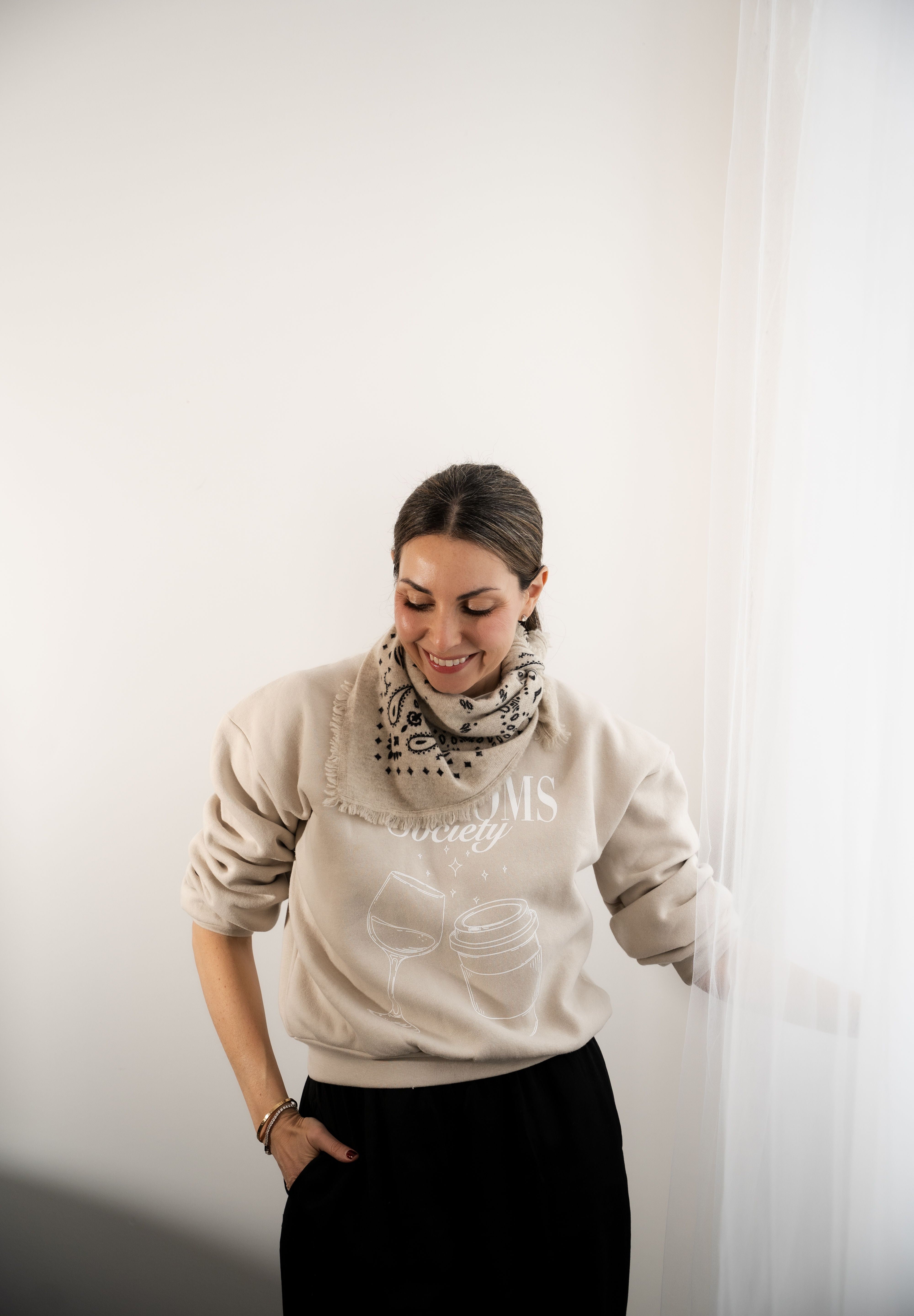 CLE Mom Society - Crop Sweatshirt