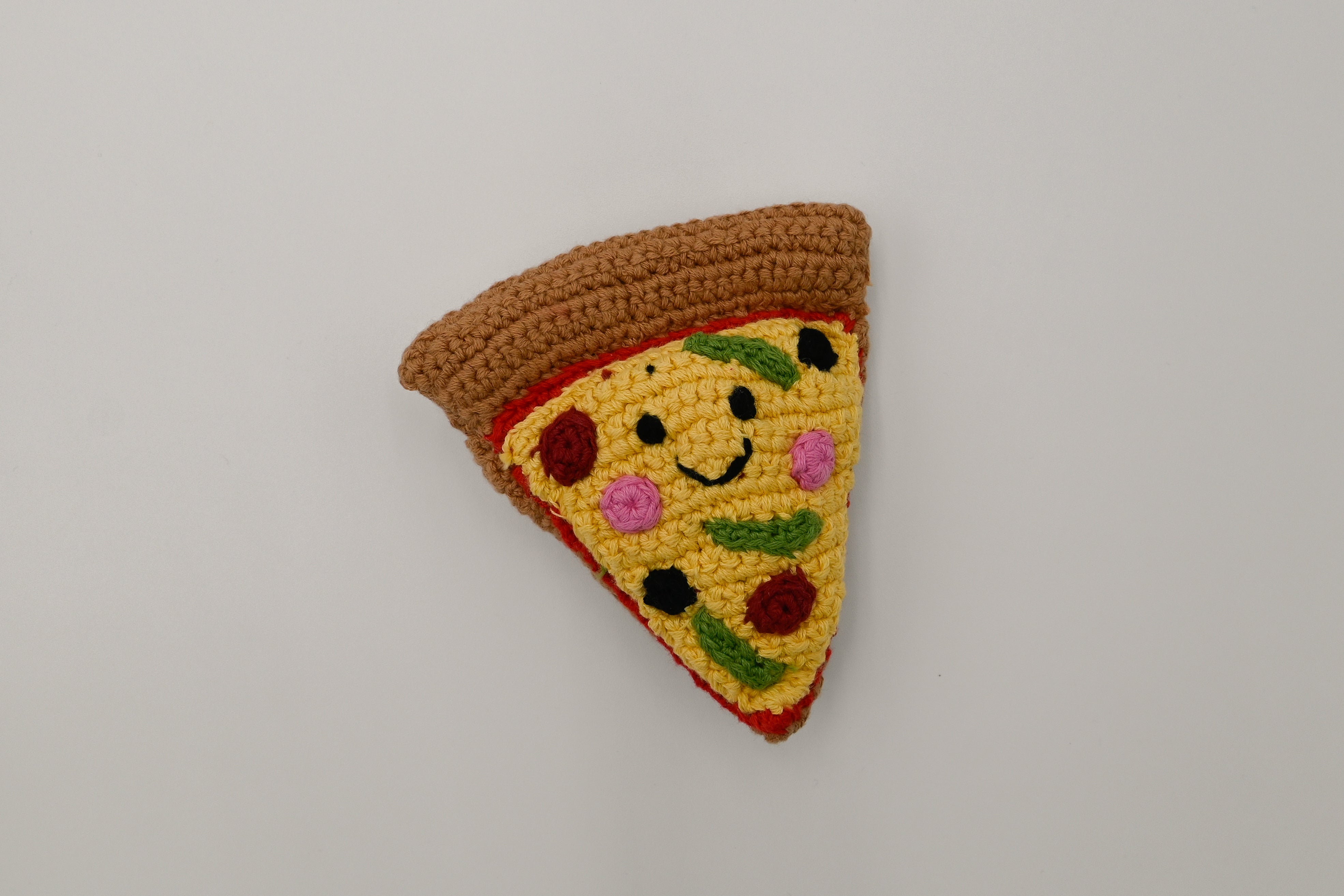 Crochet Pizza Rattle