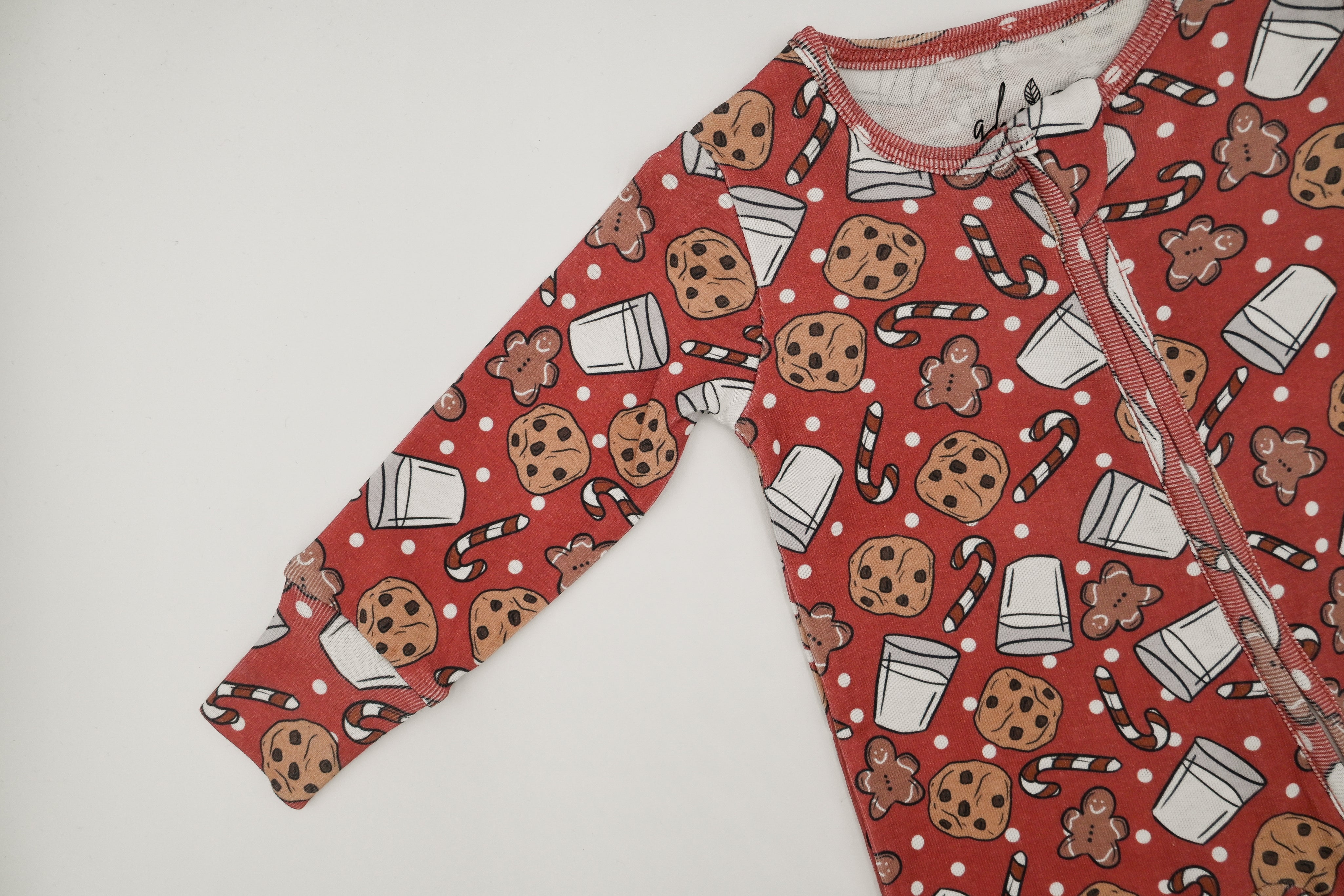 Organic Holiday Pajamas - Holiday Milk + Cookies