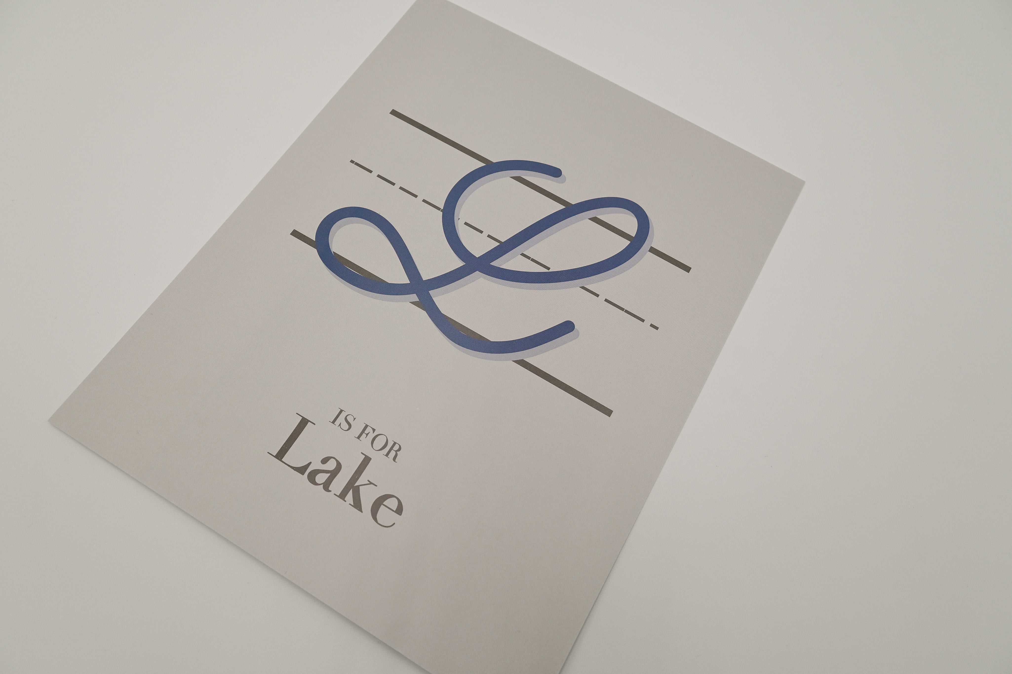 "L is for Lake" Print