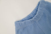 Toddler Long Sleeve Waffle Set - Sky Blue