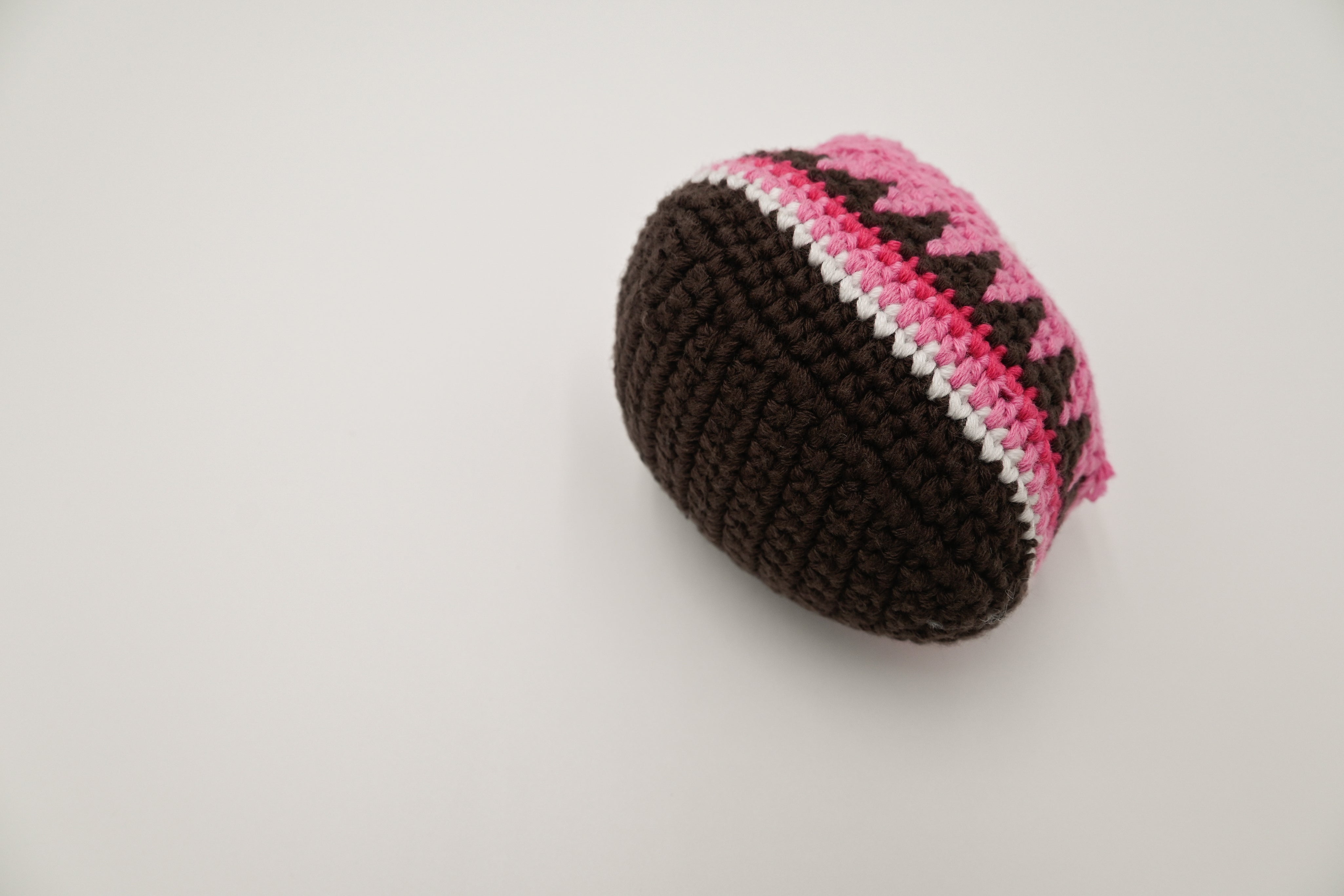 Chocolate Raspberry Pie Rattle