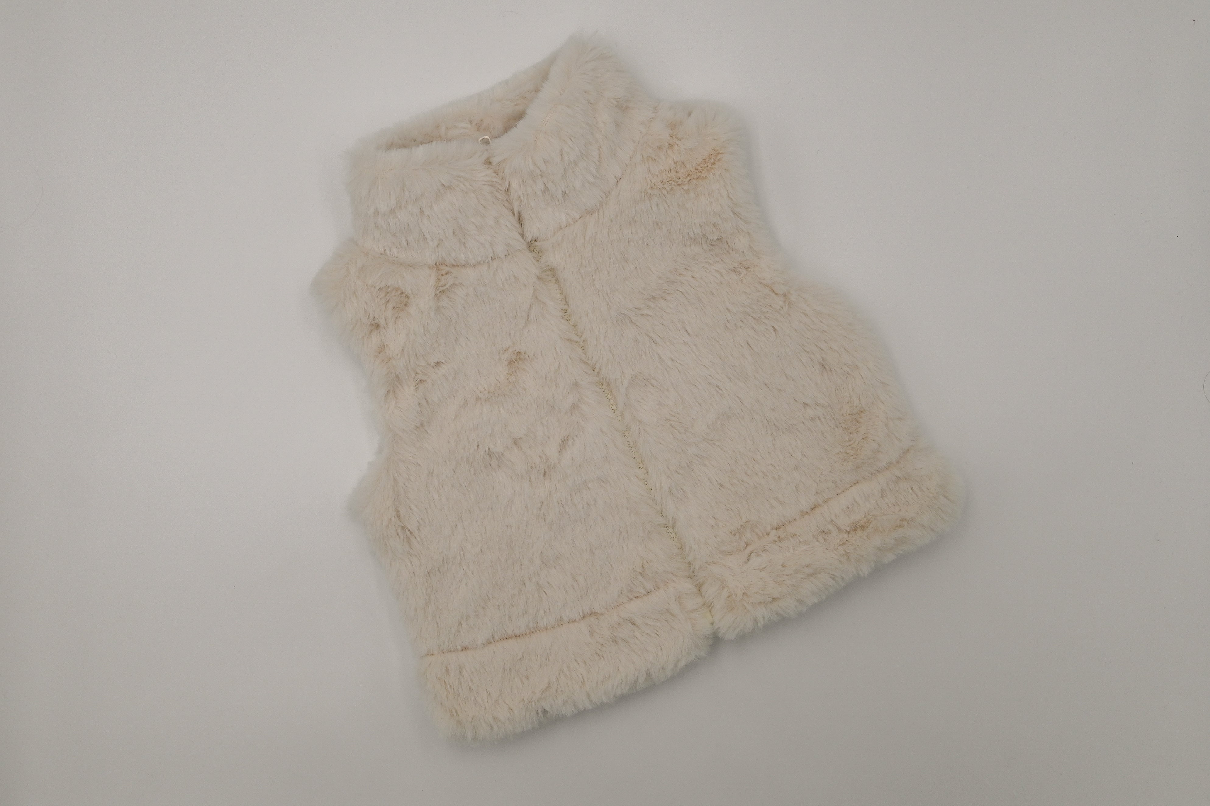 Fur Vest - Cream