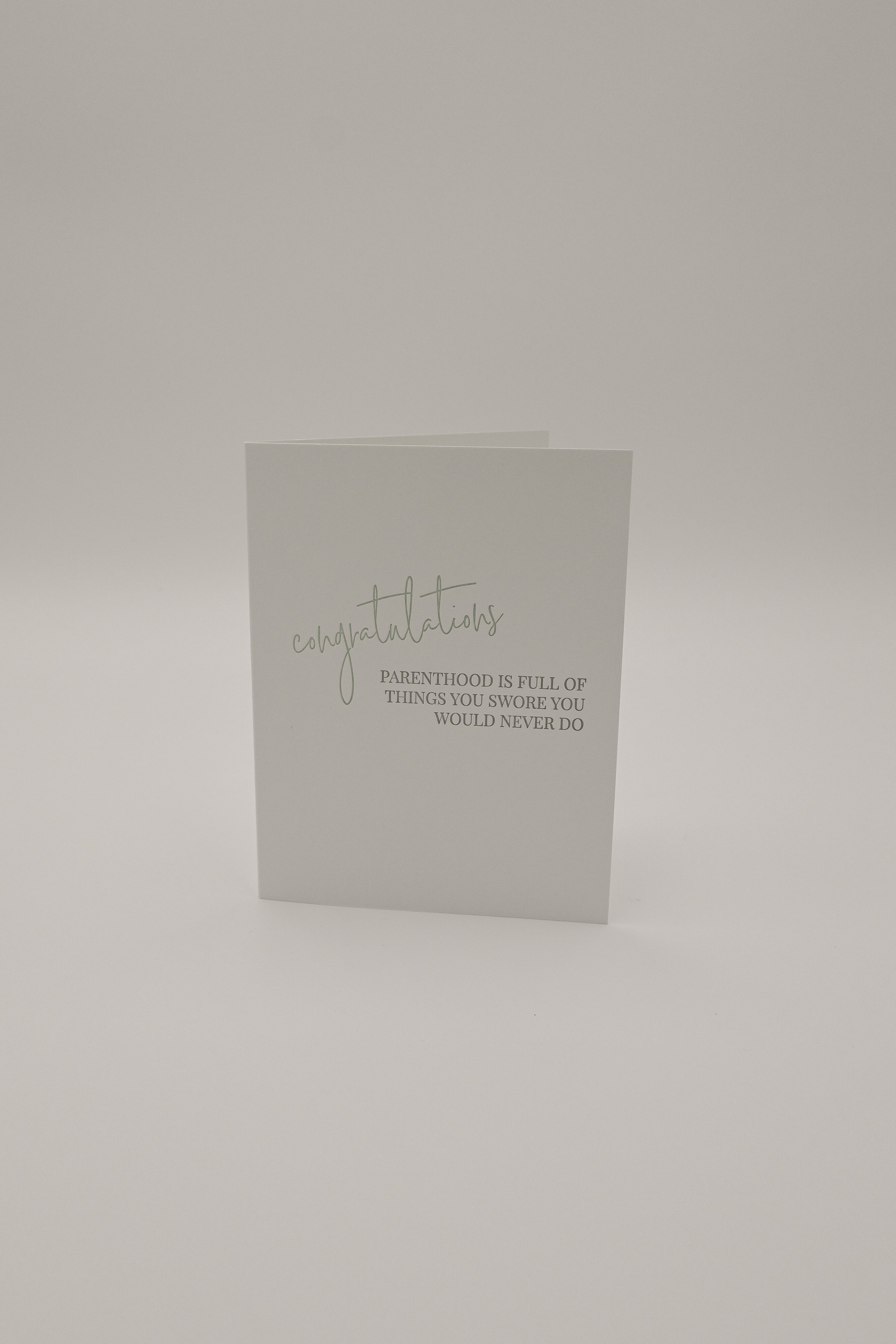 Swore Never Do - Greeting Card
