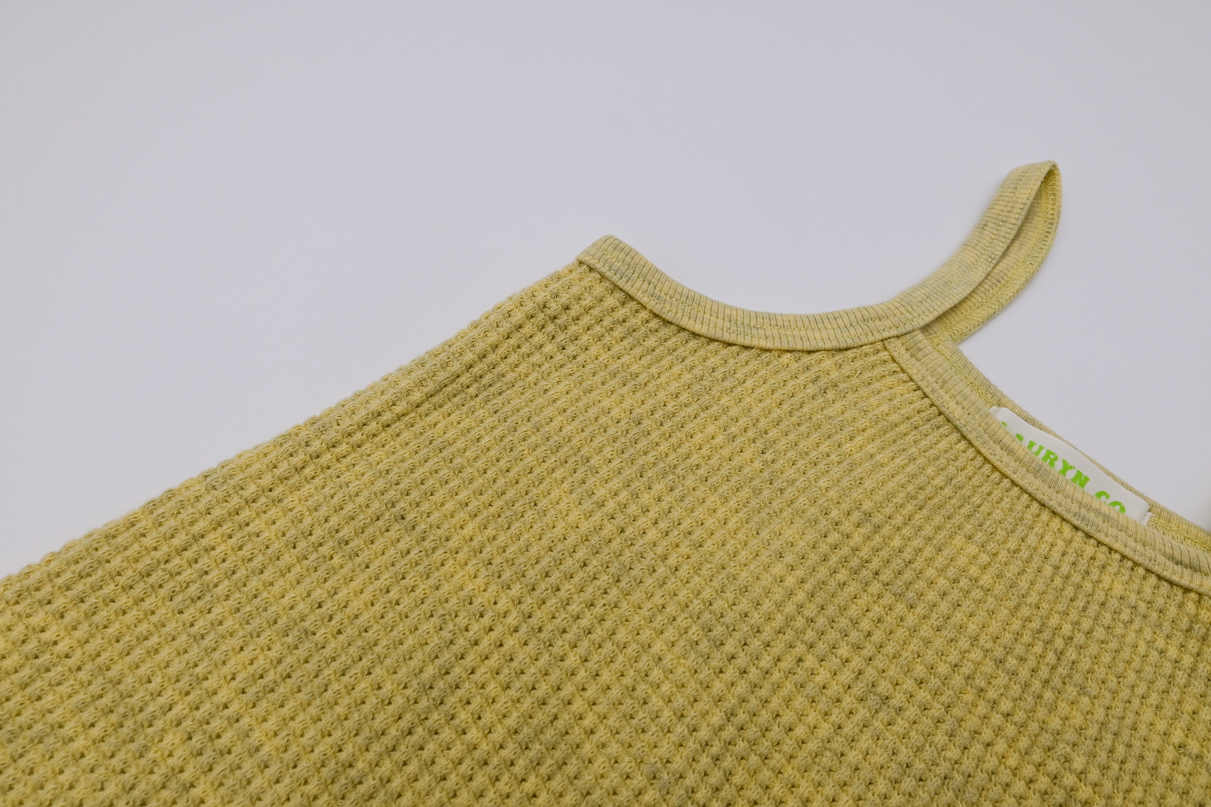 Baby Waffle Romper - Banana