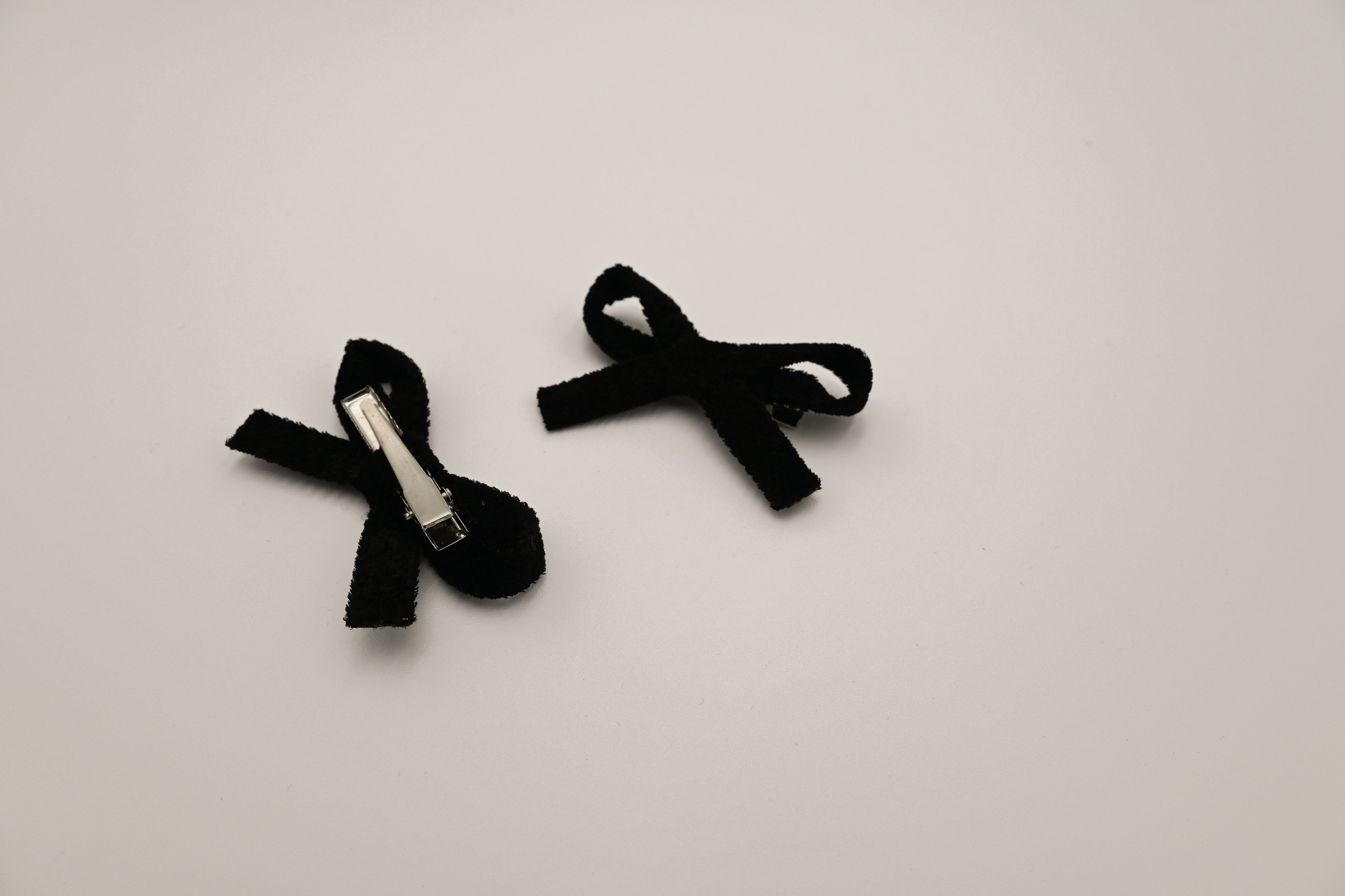 Velvet Ribbon Bow Set [2 Colors]
