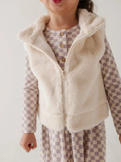 Fur Vest - Cream