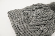 Pom Pom Beanie - Gray