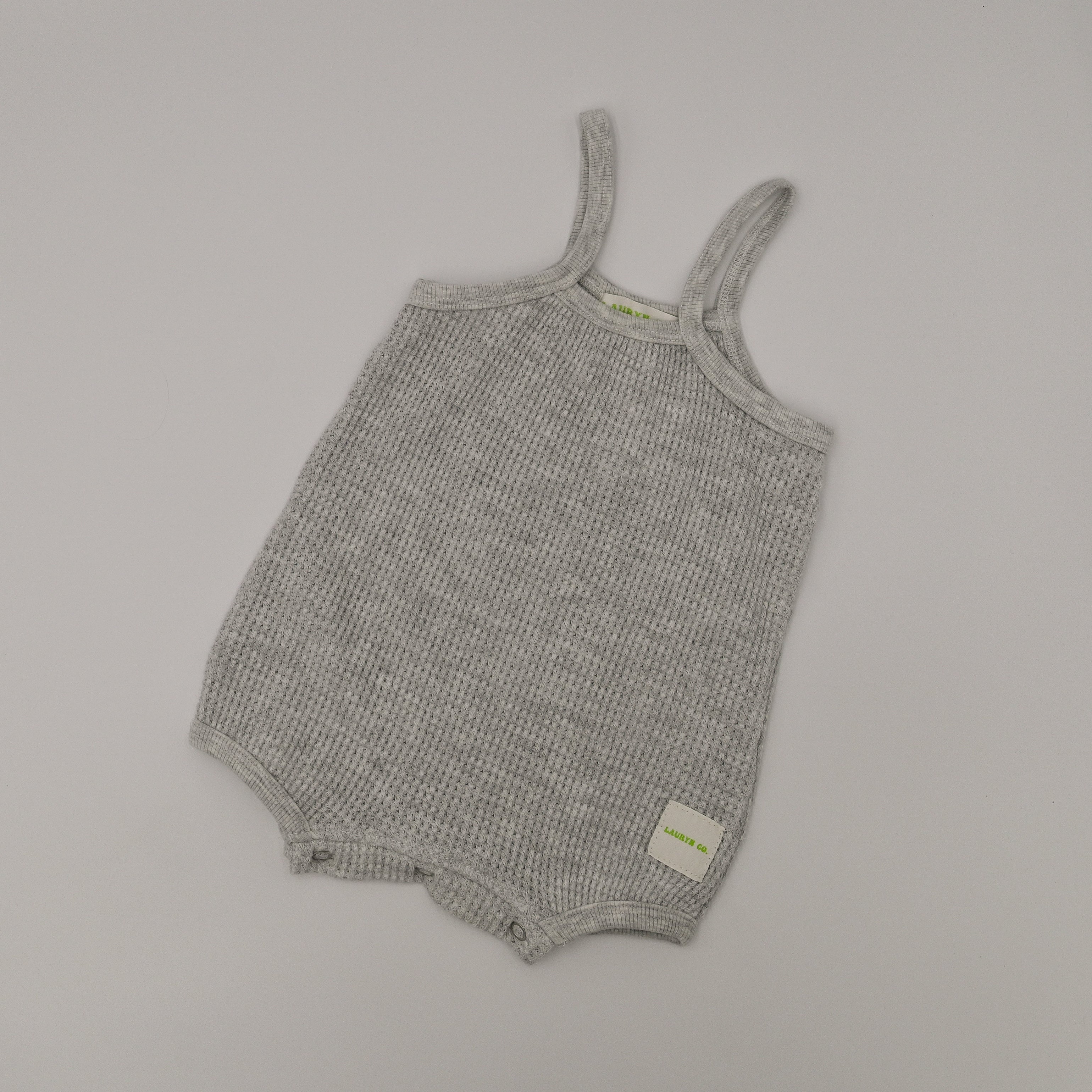 Baby Waffle Romper - Creamy Cloud