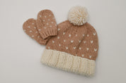 Sawyer Heart Knit Mittens