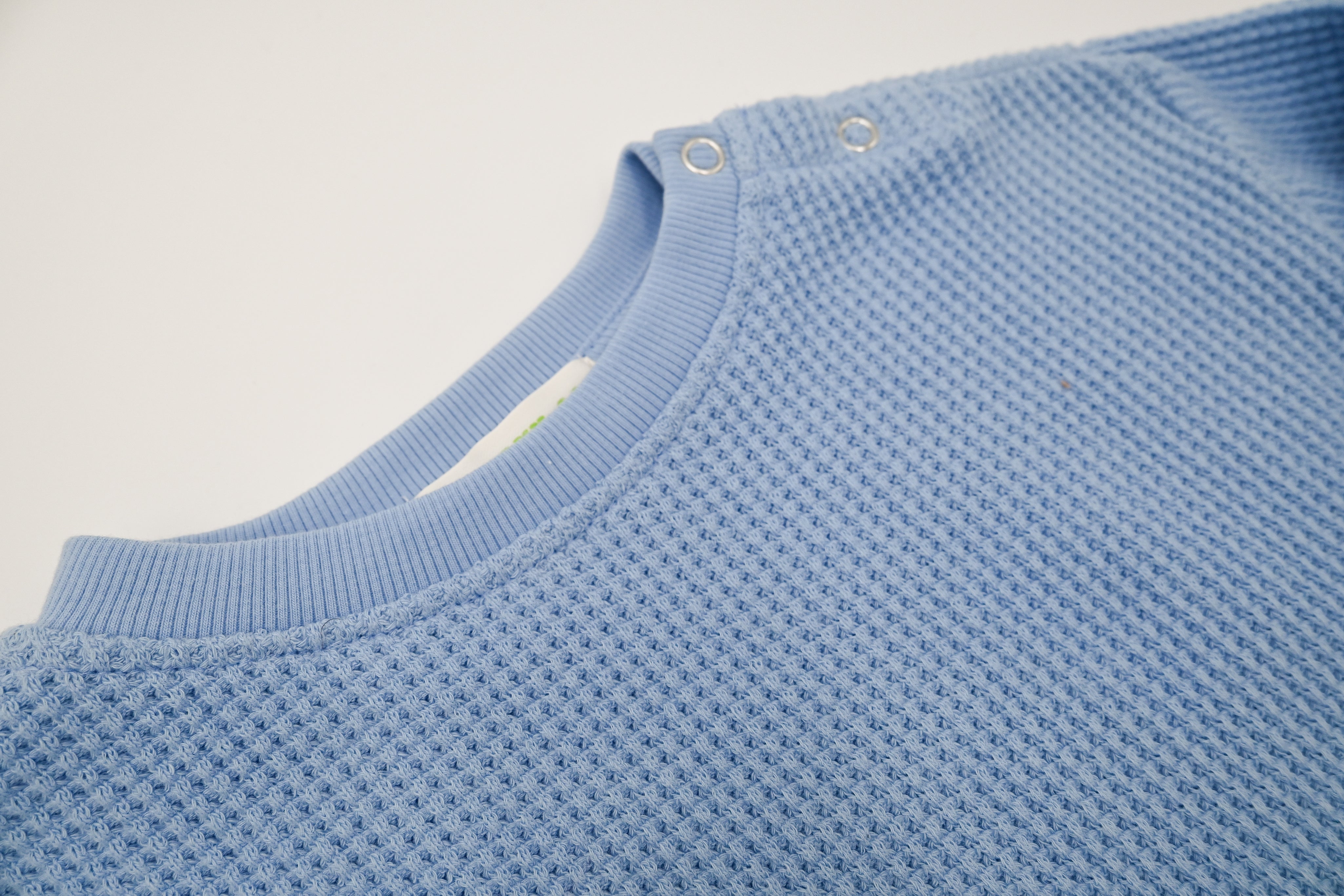 Toddler Long Sleeve Waffle Set - Sky Blue