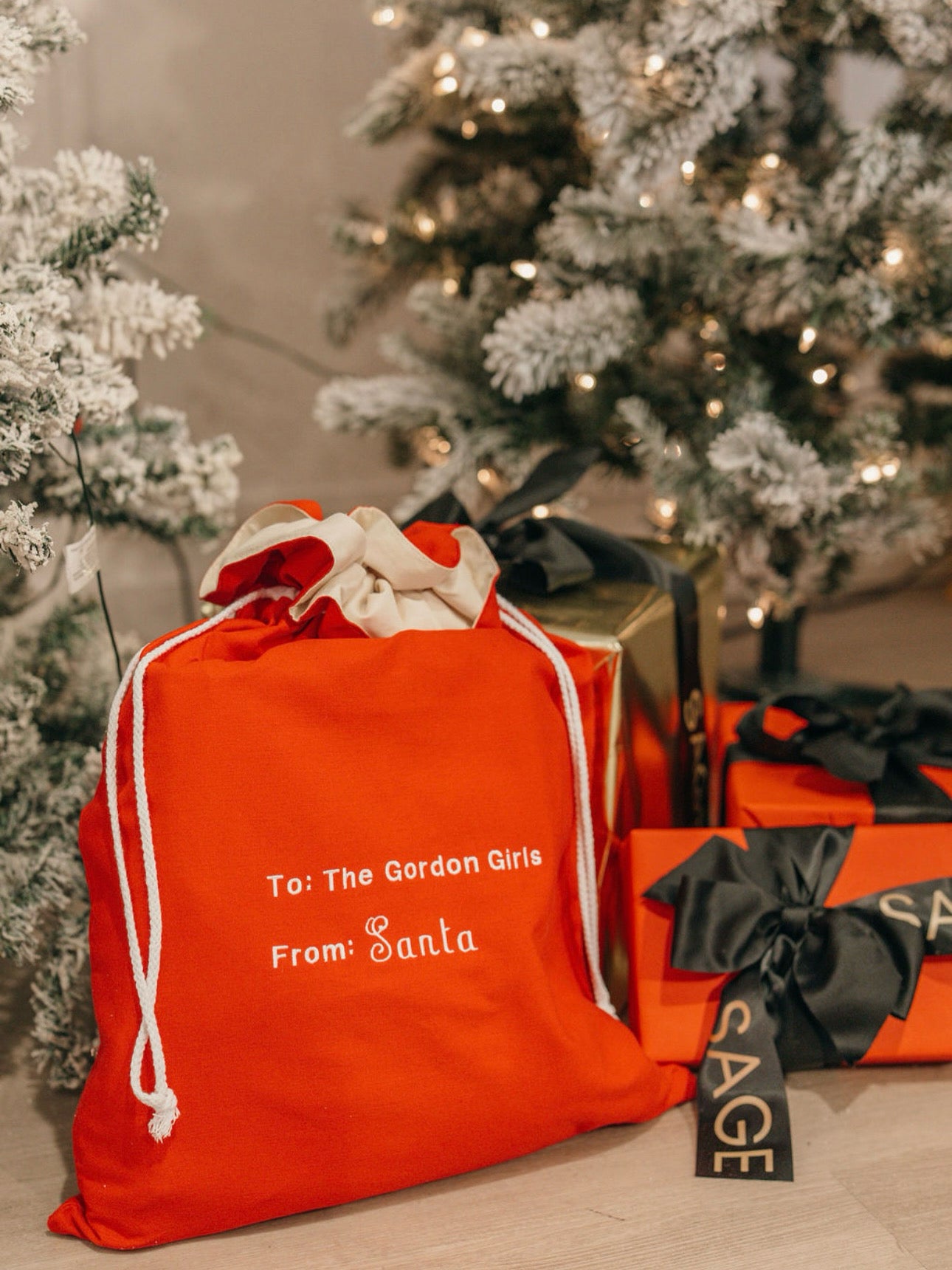 Personalized Santa Gifting Bags