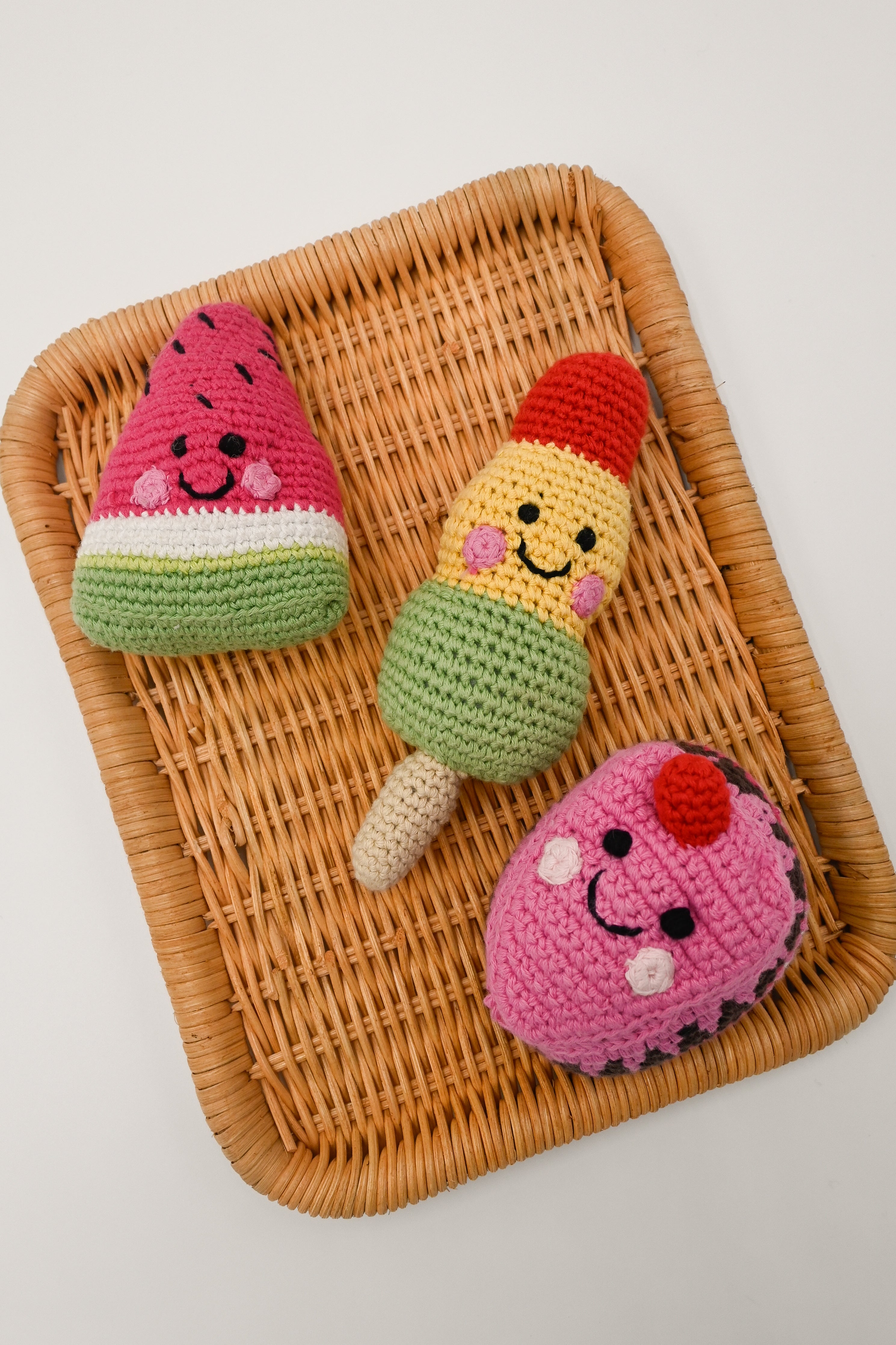 Chocolate Raspberry Pie Rattle