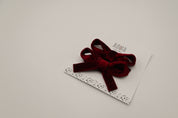 Velvet Ribbon Bow Set [2 Colors]