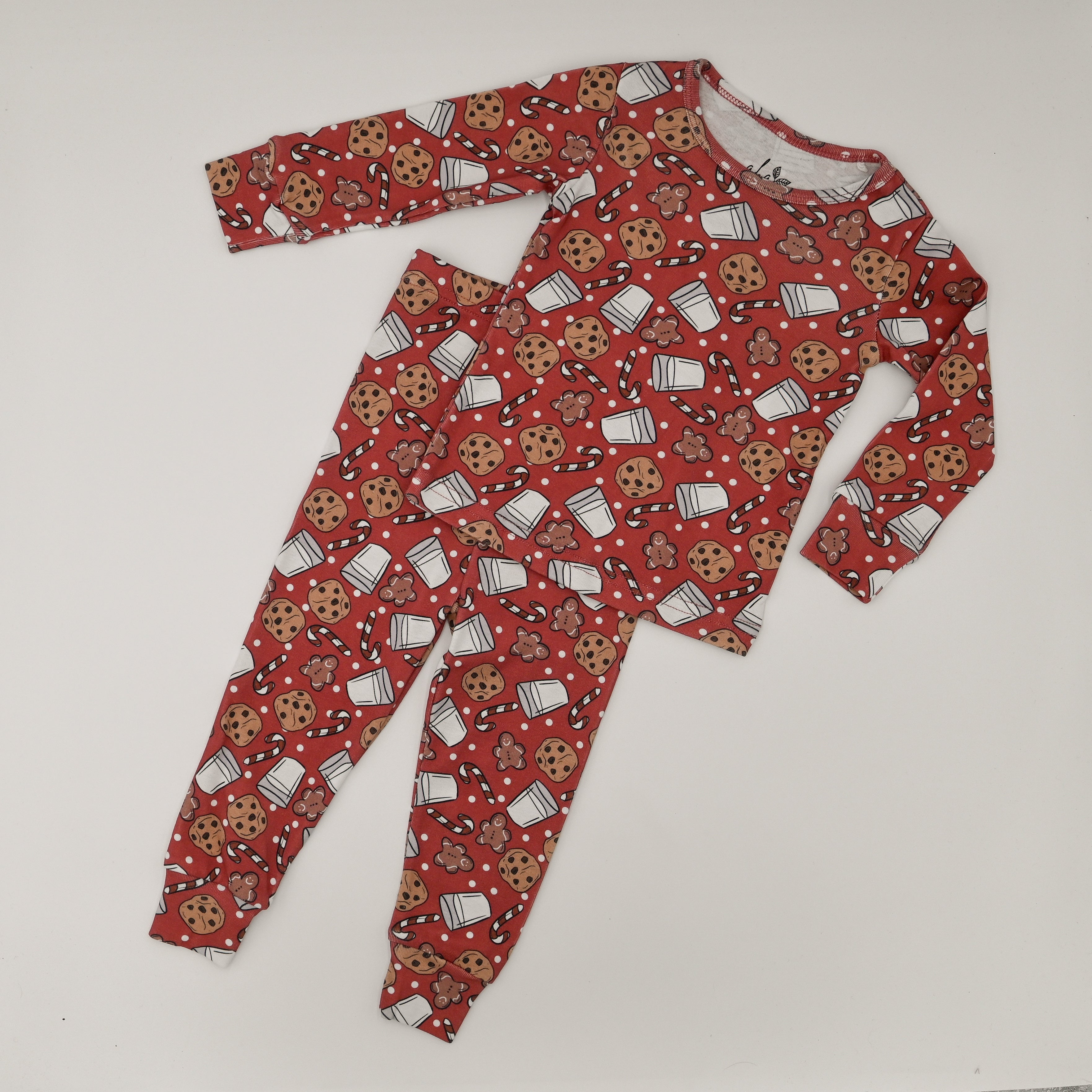 Organic Holiday Pajamas - Holiday Milk + Cookies