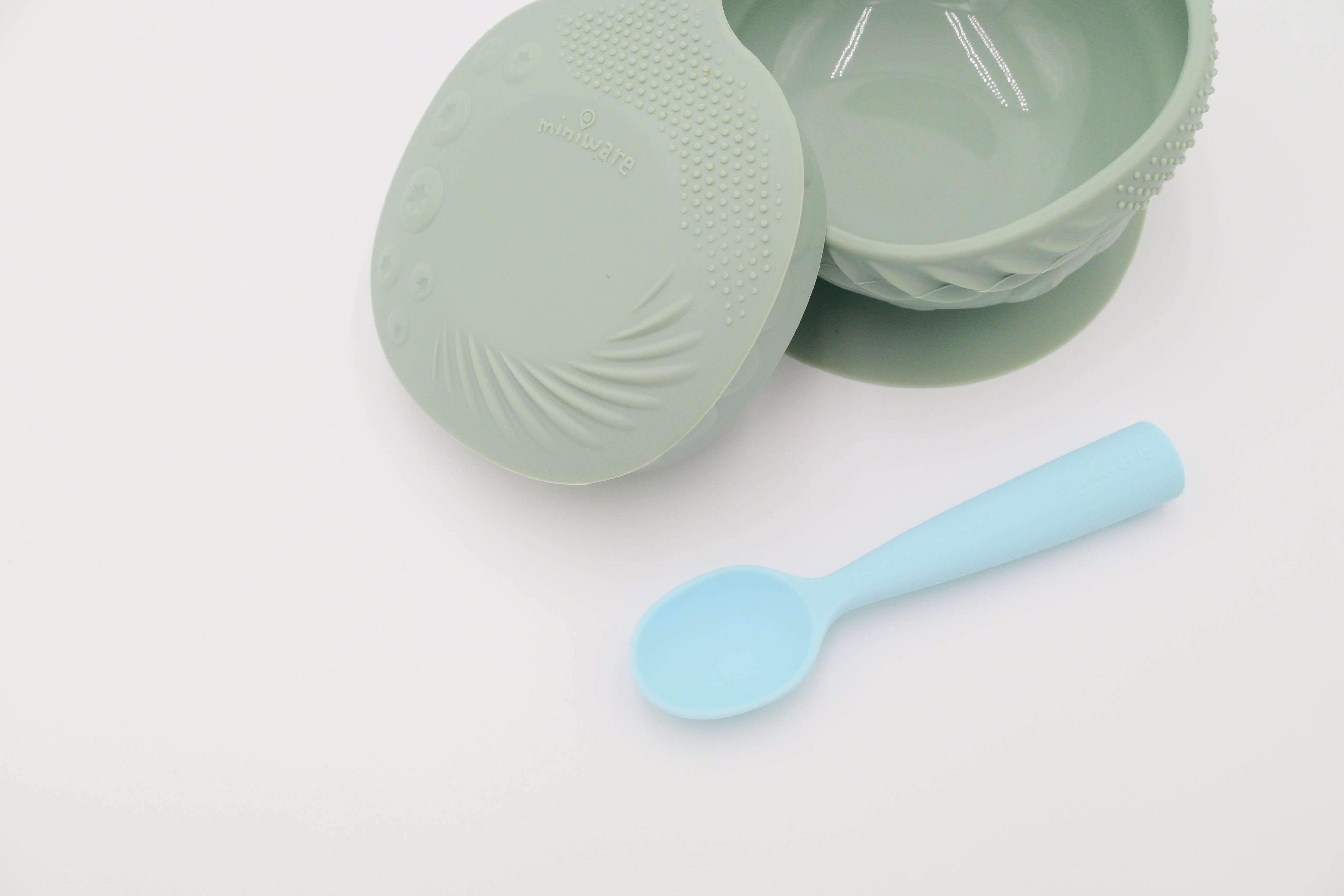 Training Spoon Set - Aqua + Grey