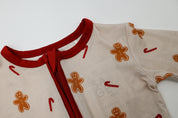 Zipper Romper - Gingerbread