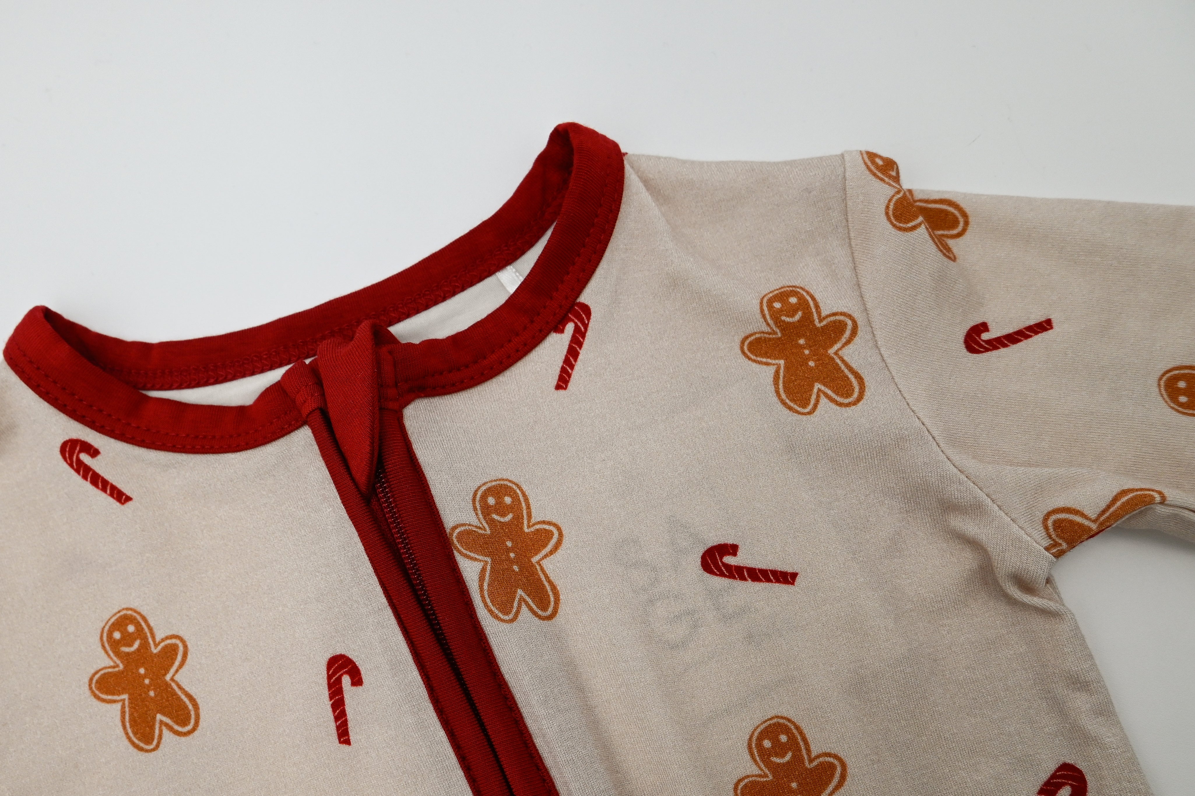 Zipper Romper - Gingerbread