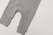 Ribbed Playsuit - Gray