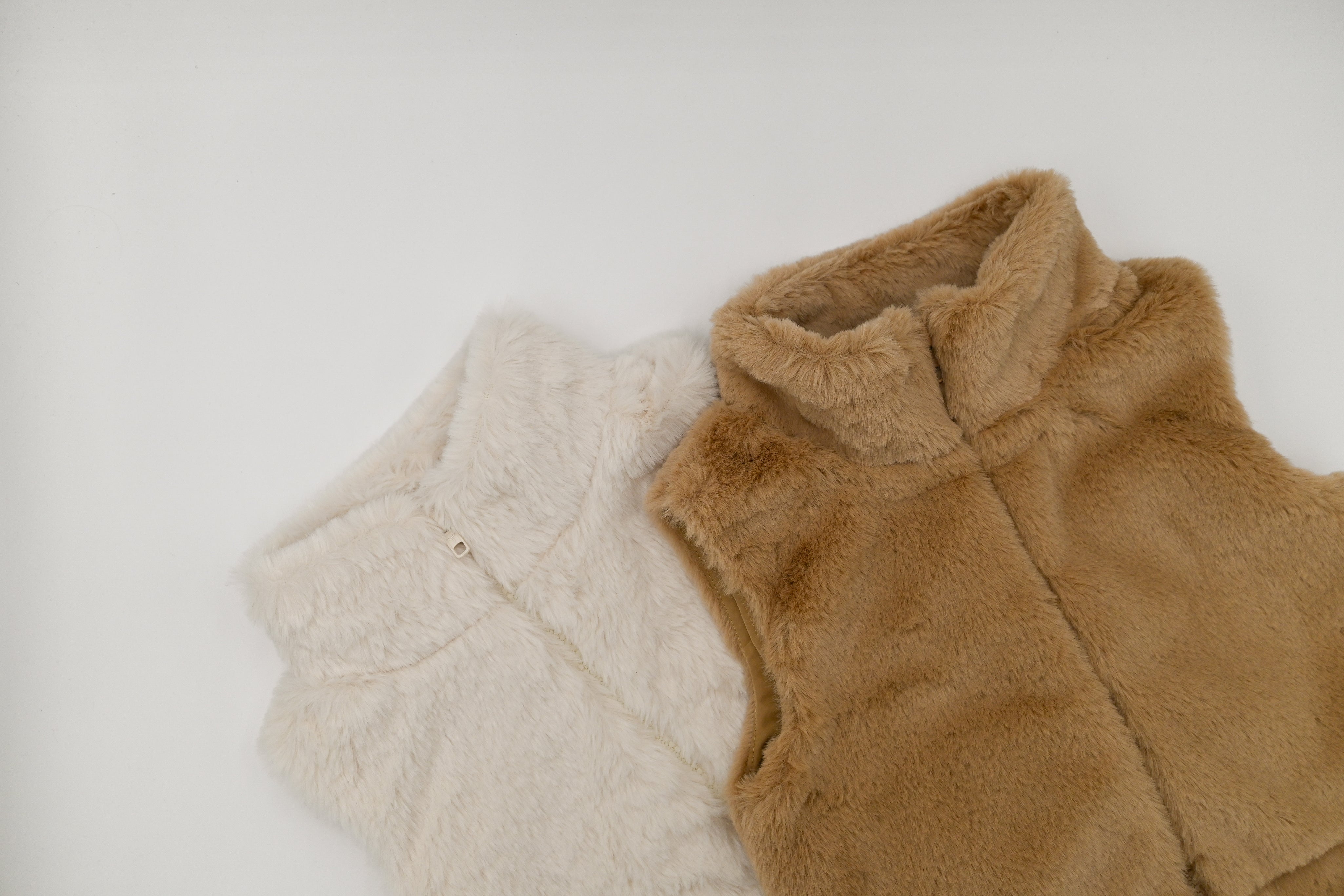 Fur Vest - Cream