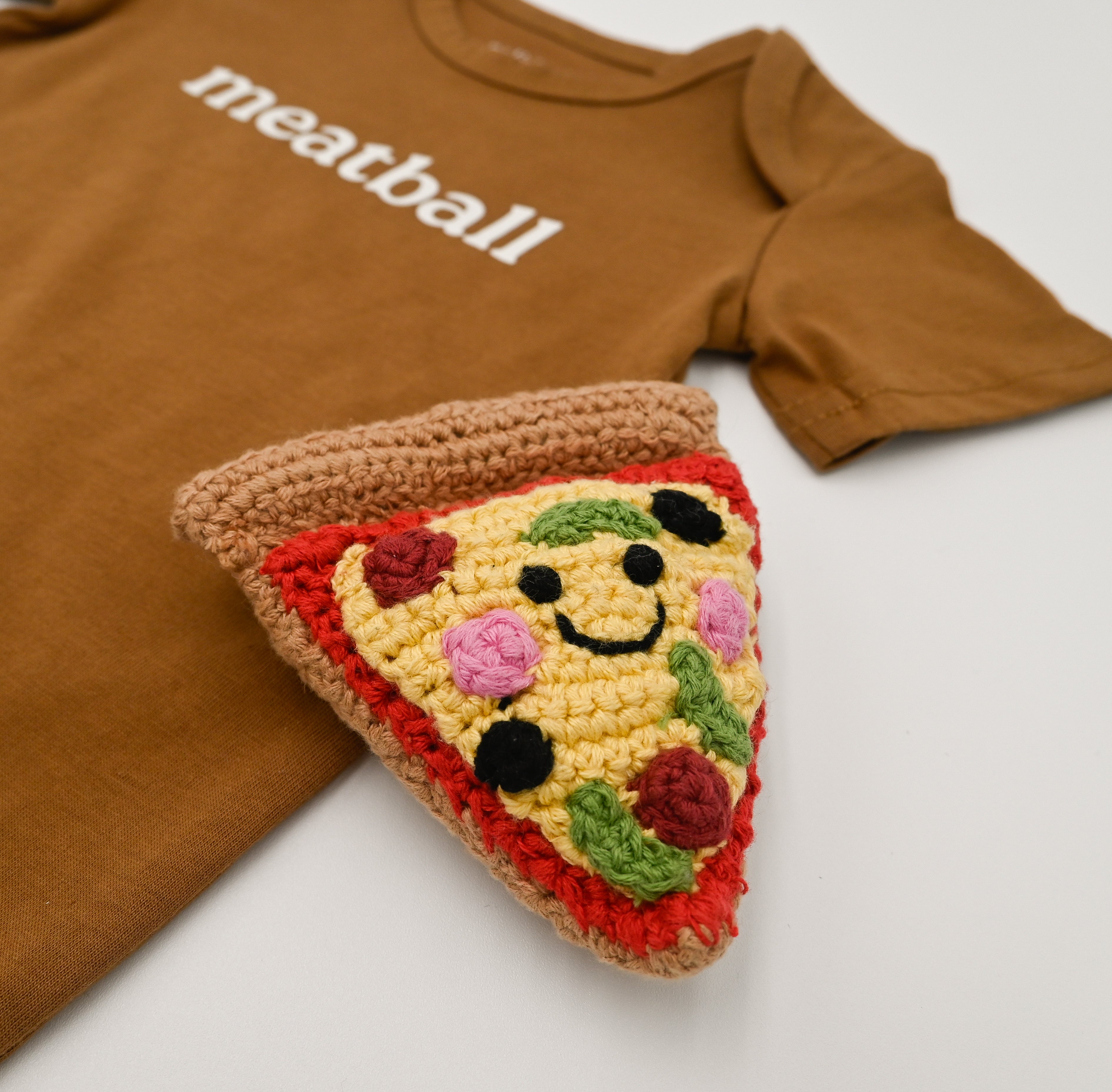 Crochet Pizza Rattle