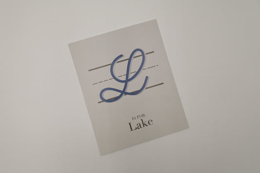 "L is for Lake" Print