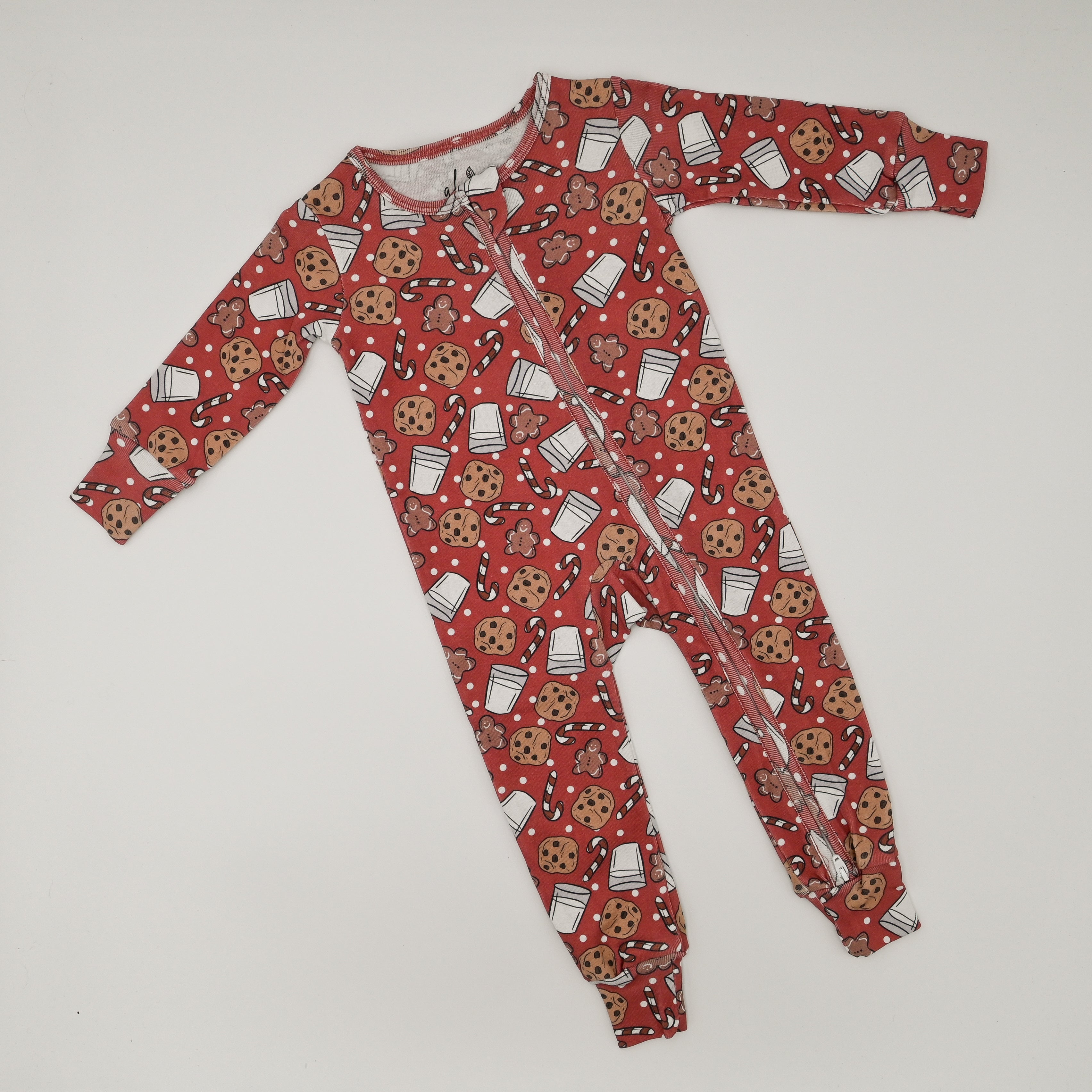 Organic Holiday Pajamas - Holiday Milk + Cookies