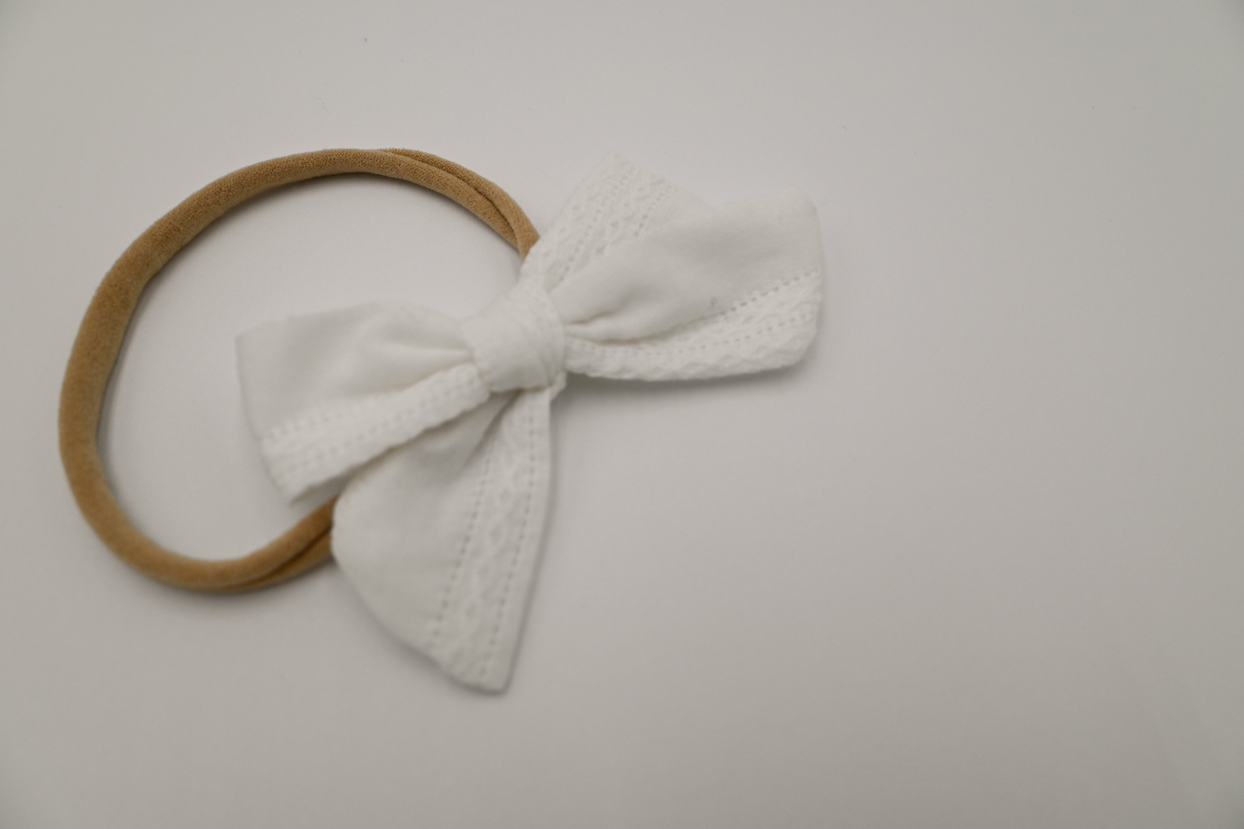White Bubble Romper + Bow