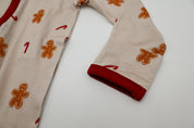 Zipper Romper - Gingerbread