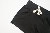 Bamboo Terry Drawstring Shorts - Black
