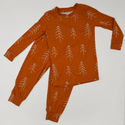 Two-Piece Holiday Trees Pajama Set