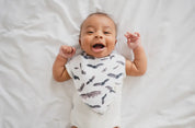 Organic Baby Bib - Busy Bats