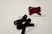 Velvet Ribbon Bow Set [2 Colors]